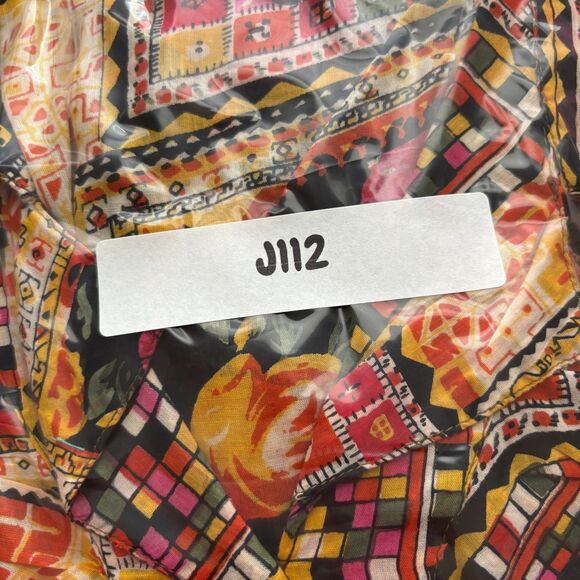 Gitano Women Top Vintage Y2K 90s Button Up Semi-Sheer Ruffle Patchwork 20W J112 - Picture 10 of 10